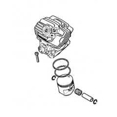 Cylinder and piston diameter 52 mm models MS462 ORIGINAL STIHL 11420201201