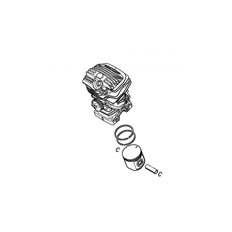 Cylinder and piston diameter 47 mm ORIGINAL STIHL models MS311 11400201206