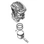 Diamètre du cylindre et du piston 44.7 mm ORIGINAL STIHL modèles MS271 11410201204