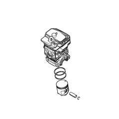 Cylindre et diamètre du piston 44 mm modèles MS251 ORIGINAL STIHL 11430201207