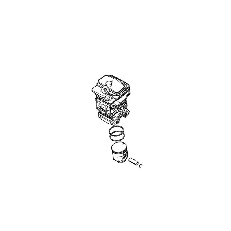 Cylinder and piston diameter 44 mm models MS251 ORIGINAL STIHL 11430201207