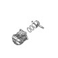 Cylindre à piston de 40 mm de diamètre ORIGINAL STIHL modèles MS210 11450201202