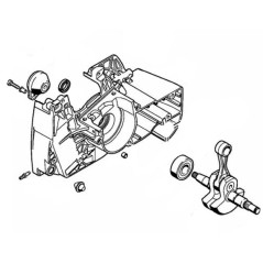 Crankcase fan side crankshaft models MS461 ORIGINAL STIHL 11280202612 | Newgardenstore.eu