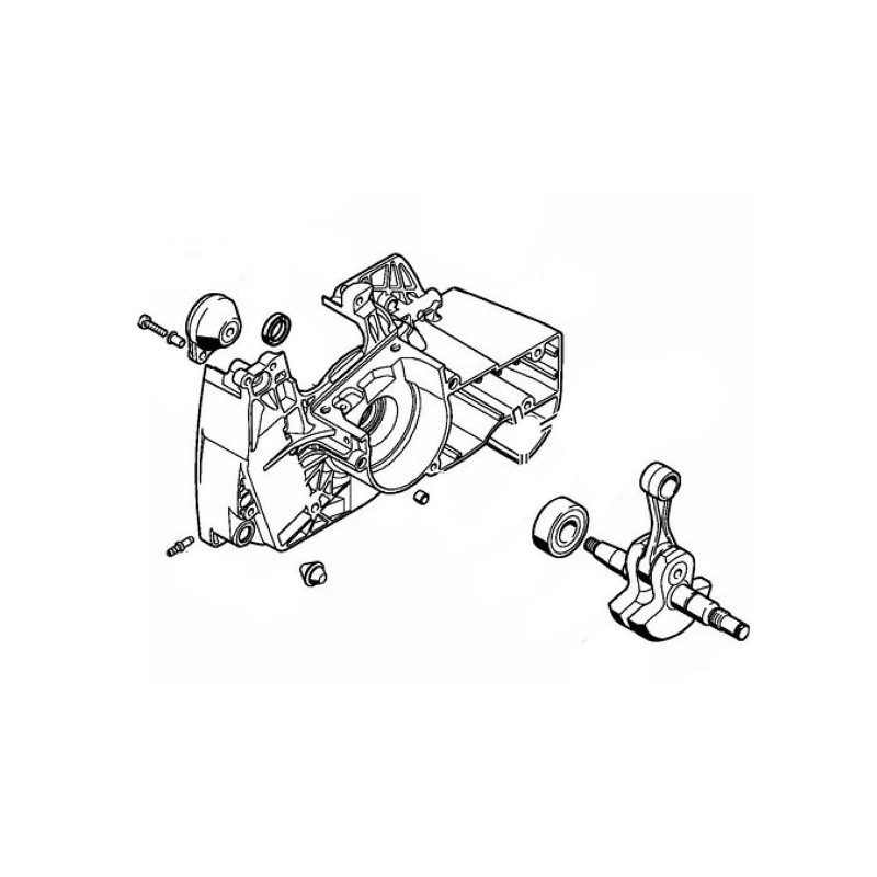 Cigüeñal lateral del ventilador del cárter modelos MS461 ORIGINAL STIHL 11280202612