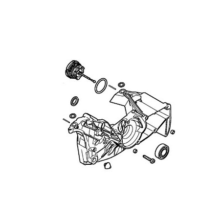 Crankshaft crankcase chainsaw models MS462 ORIGINAL STIHL 11420202601 | Newgardenstore.eu