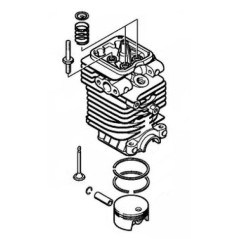 Cylindre avec piston de 38 mm modèles SP90 ORIGINAL STIHL 41800201207 | Newgardenstore.eu