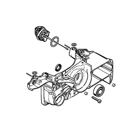 Crankshaft semi-carter chainsaw models MS400 ORIGINAL STIHL 11400202652 | Newgardenstore.eu