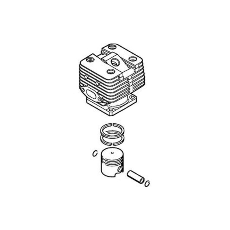 Cilindro con pistone diametro 38 mm modelli SP200 ORIGINALE STIHL 41340201212