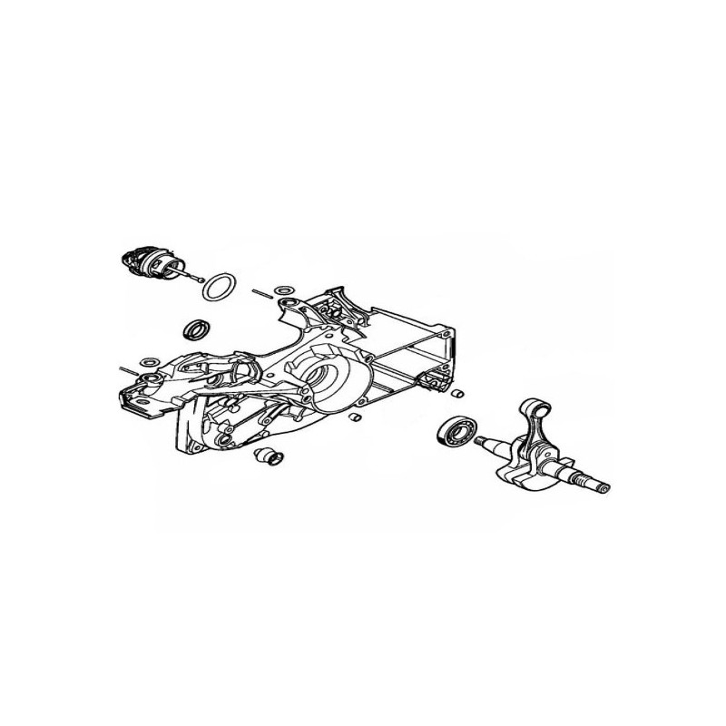 Crankcase fan side crankshaft ORIGINAL STIHL 11410202616