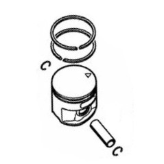 Piston de tronçonneuse ORIGINAL STIHL modèle MS261 11410302031