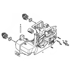 Carcassa motore motosega modelli MS290 MS310 ORIGINALE STIHL 11270203006 | Newgardenstore.eu