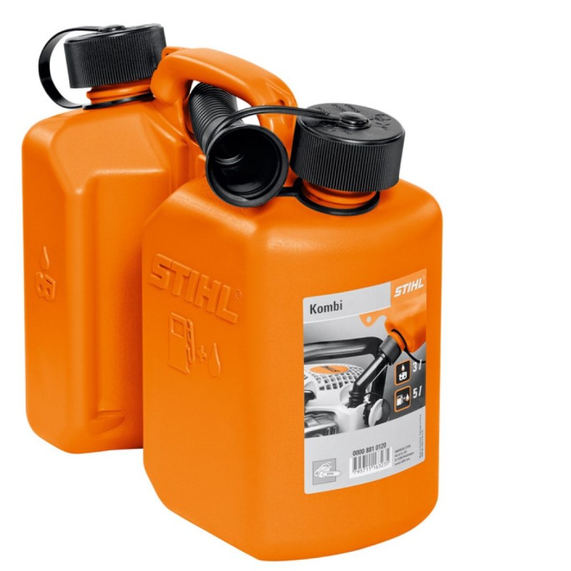 STIHL orangefarbener Kombitank Kraftstoffinhalt 3 L - Öl 1,5 L