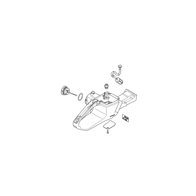 Corps du réservoir de la tronçonneuse modèles MS462 ORIGINAL STIHL 11423500804