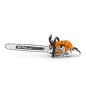 Motosierra de gasolina STIHL MS 500i 79 cc con barra de cadena y funda de barra