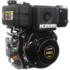 LONCIN 25x80 349cc 6.7Hp complete diesel engine with cylindrical horizontal pull | Newgardenstore.eu