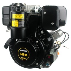 LONCIN motor cónico 23 mm 349 cc 6,7 cv diesel completo extractor horizontal