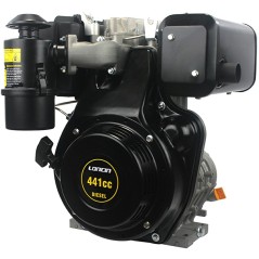 LONCIN engine conical 23x80mm 441cc 9.3Hp complete diesel engine with horizontal breakaway | Newgardenstore.eu