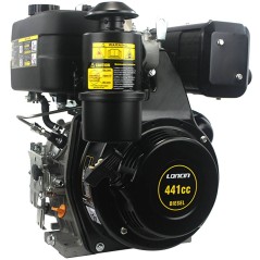 LONCIN engine conical 23x80mm 441cc 9.3Hp complete diesel engine with horizontal breakaway | Newgardenstore.eu