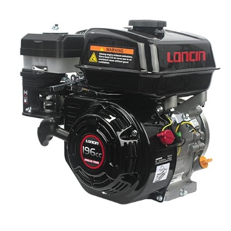 Motore LONCIN conico 23mm 196cc completo benzina a strappo orizzontale | Newgardenstore.eu