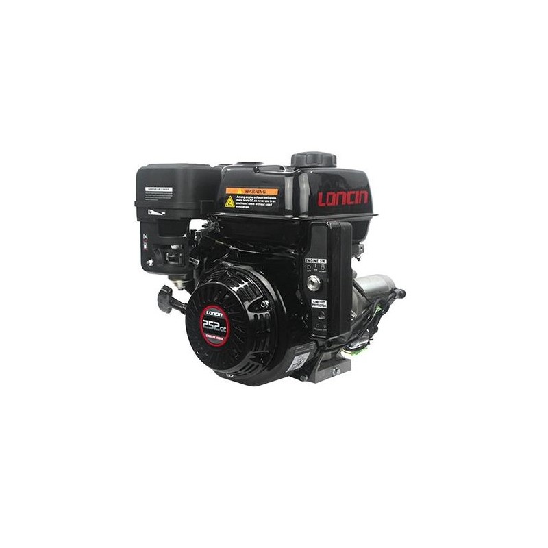 LONCIN moteur cylindrique 25.4x80 252cc complet essence + électrique