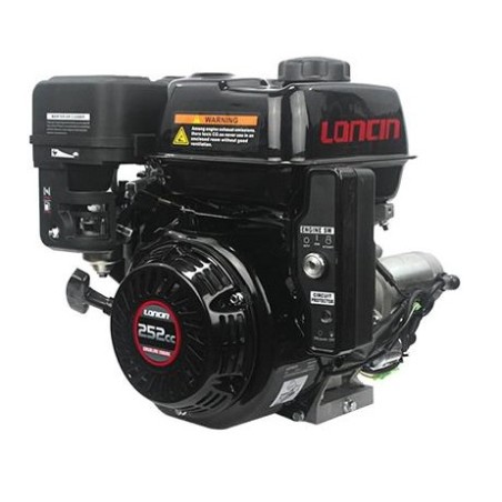 LONCIN Motor zylindrisch 25,4x80 252cc komplett Benzin + elektrisch | Newgardenstore.eu