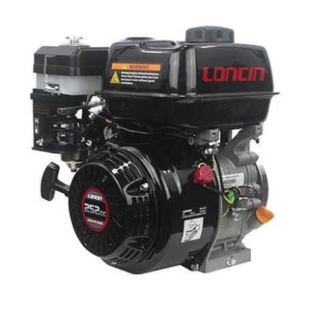 LONCIN moteur conique 23mm 252cc complet essence à tirage horizontal | Newgardenstore.eu