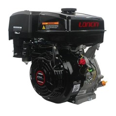 LONCIN motor cylindrical 25.4x80 420cc complete horizontal pull-out petrol engine | Newgardenstore.eu