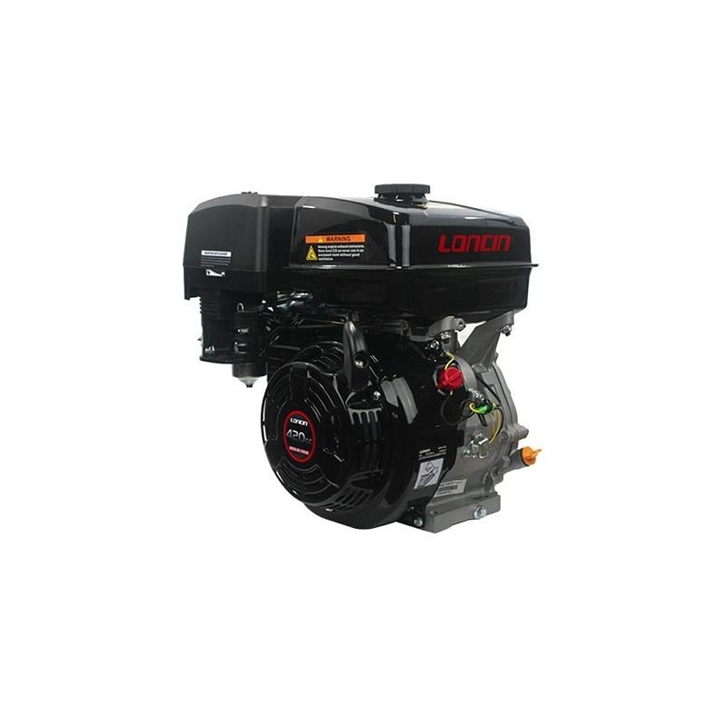 LONCIN Motor zylindrisch 25.4x80 420cc komplett horizontal ausziehbar Benzinmotor