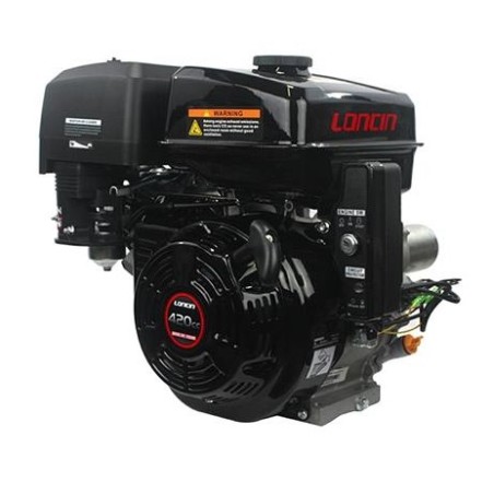 LONCIN engine cylindrical 25.4x80cc 420cc complete petrol + electric | Newgardenstore.eu