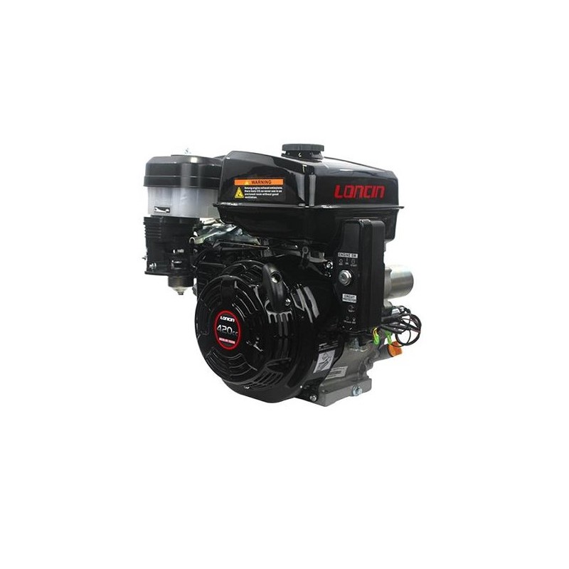 LONCIN motor cónico 23mm 420cc 12.3 Hp completo gasolina retroceso+eléctrico