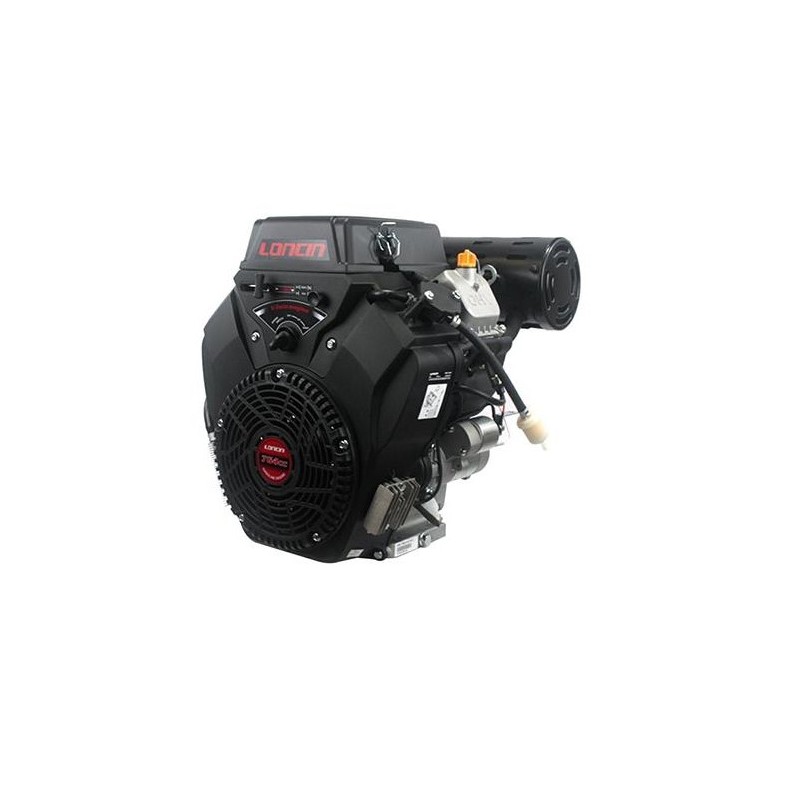 Motor LONCIN cilíndrico 25.4x80 764cc gasolina completo bicilíndrico eléctrico