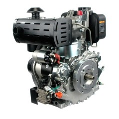 Motore LONCIN conico 23mm 227cc completo diesel a strappo+elettrico orizzontale