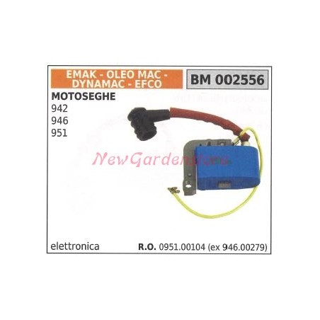 Bobinas de encendido EMAK para motosierras 942 946 951 002556 | Newgardenstore.eu