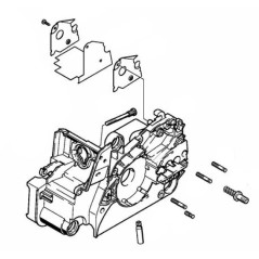 Carcasa motor motosierra modelos MS170 ORIGINAL STIHL 11300203033