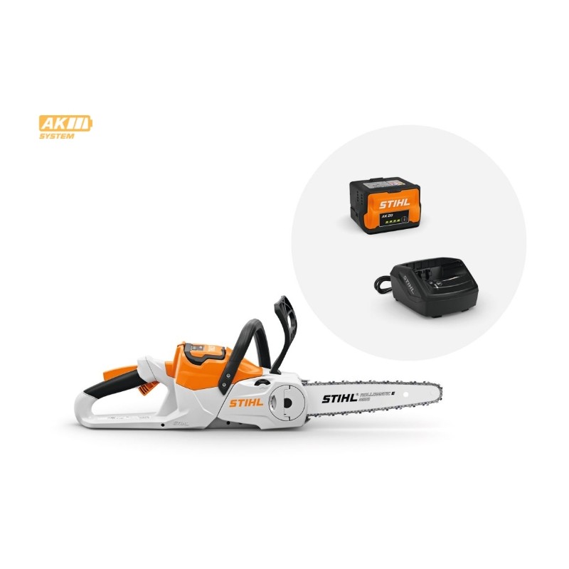 Motosierra sin cable STIHL MSA 60 C-B 36V con funda de barra de 30 cm y cadena