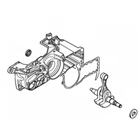 ORIGINAL STIHL chainsaw models MS441C crankcase gasket kit 11380071050 | Newgardenstore.eu