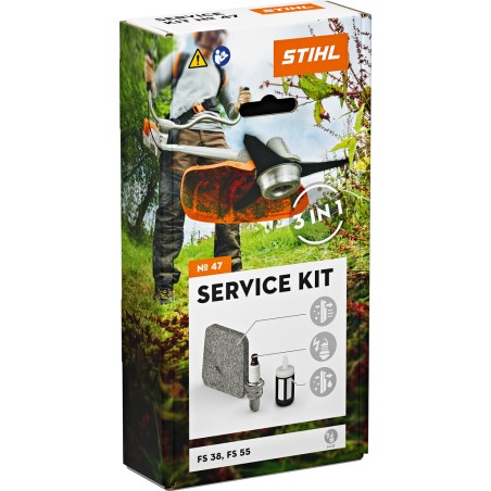 STIHL service kit number 47 for FS 38 brushcutter with STIHL 2-MIX engine | Newgardenstore.eu