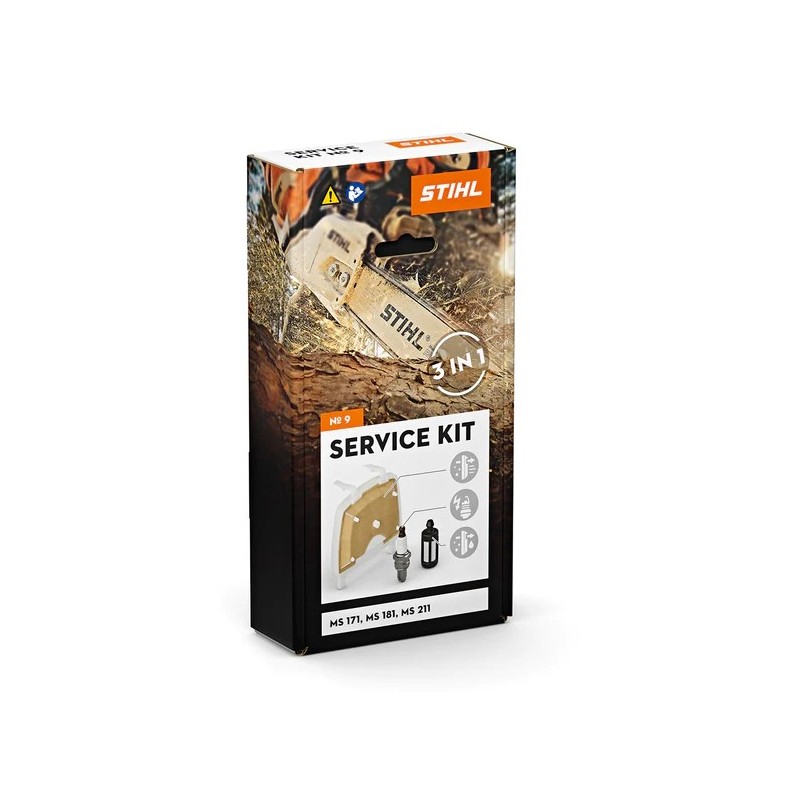 Kit d'entretien numéro 9 Kit d'entretien STIHL pour les tronçonneuses MS 171 - MS 181 - MS 211 1139-007-4100