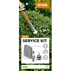 Kit d'entretien numéro 46 STIHL pour le taille-haie HS 45 avec moteur STIHL 2-MIX