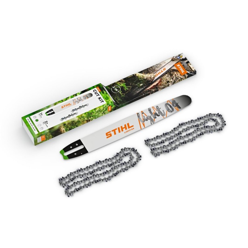 Kit de coupe numéro 10 STIHL 2 chaînes avec guide pour tronçonneuses MS261 - MS271 - MSA300