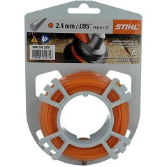 Bobine de fil rond STIHL orange de 2,4 mm de diamètre pour débroussailleuse | Newgardenstore.eu