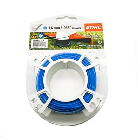 Bobine de fil rond STIHL bleu de 1,6 mm de diamètre pour débroussailleuse | Newgardenstore.eu