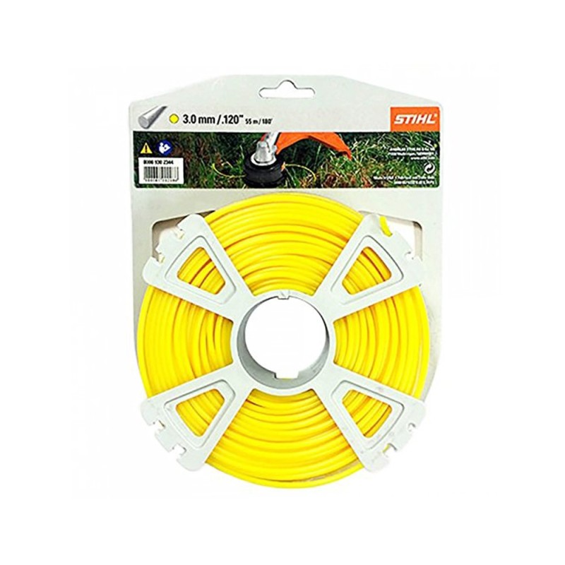 STIHL yellow-coloured round wire reel 3.0 mm diameter for brushcutter