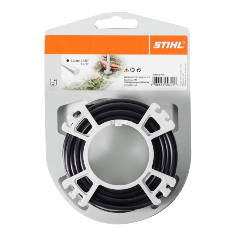 STIHL black round wire reel 3.3 mm diameter for brushcutter