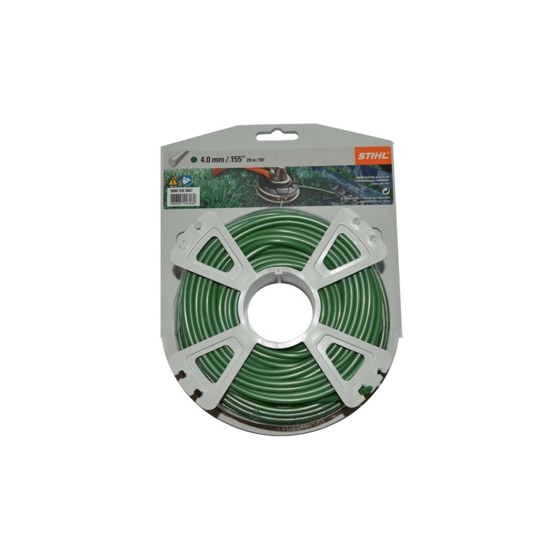 Bobine de fil rond vert foncé STIHL diamètre 4.0 mm pour débroussailleuse