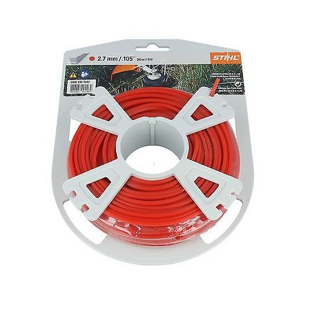 STIHL bobine de fil pentagonale rouge, diamètre 2,7 mm débroussailleuse | Newgardenstore.eu