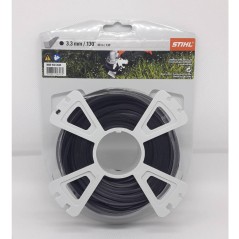 Carrete de alambre cuadrado negro STIHL de 3,3 mm de diámetro para desbrozadora | Newgardenstore.eu