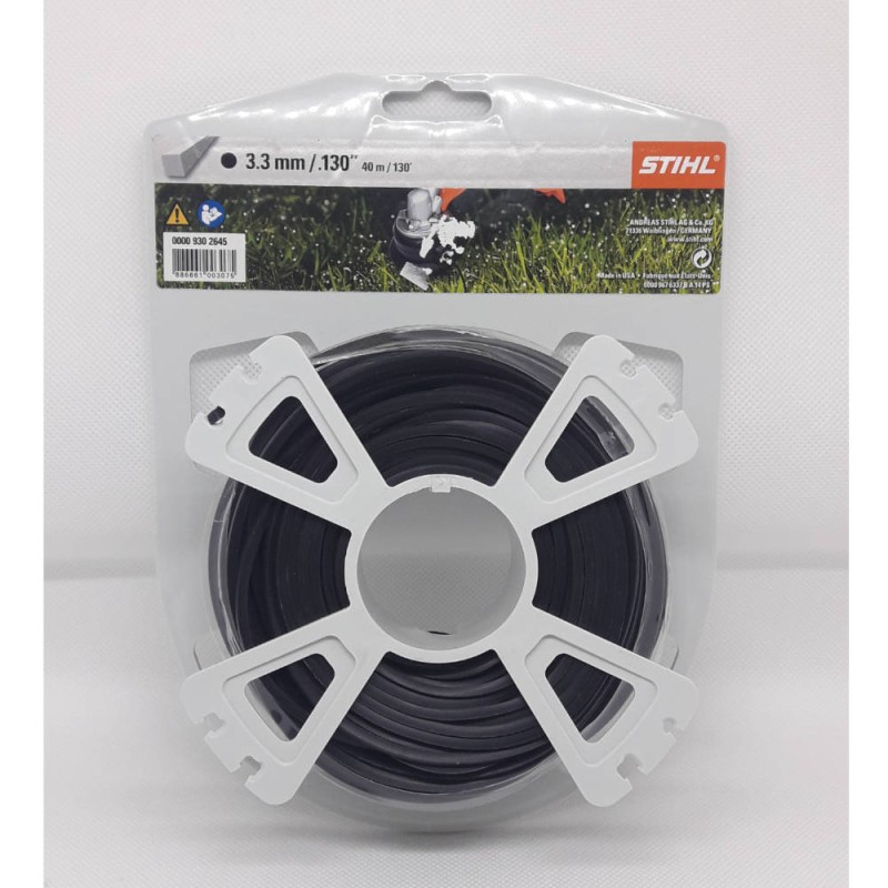 STIHL 3.3 mm diameter black square spool of brushcutter wire