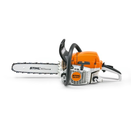 STIHL MS 241 C-M Petrol Chainsaw with 40cm - 45cm chain bar and bar cover | Newgardenstore.eu