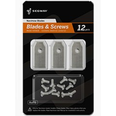 12-piece blade kit with screws for BLUEBIRD SEGWAY Navimow H series robot lawnmowers | Newgardenstore.eu